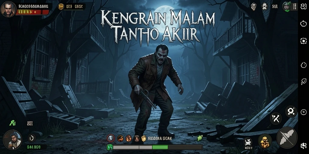 Tangkapan layar menampilkan suasana seram dari gameplay 8II.
