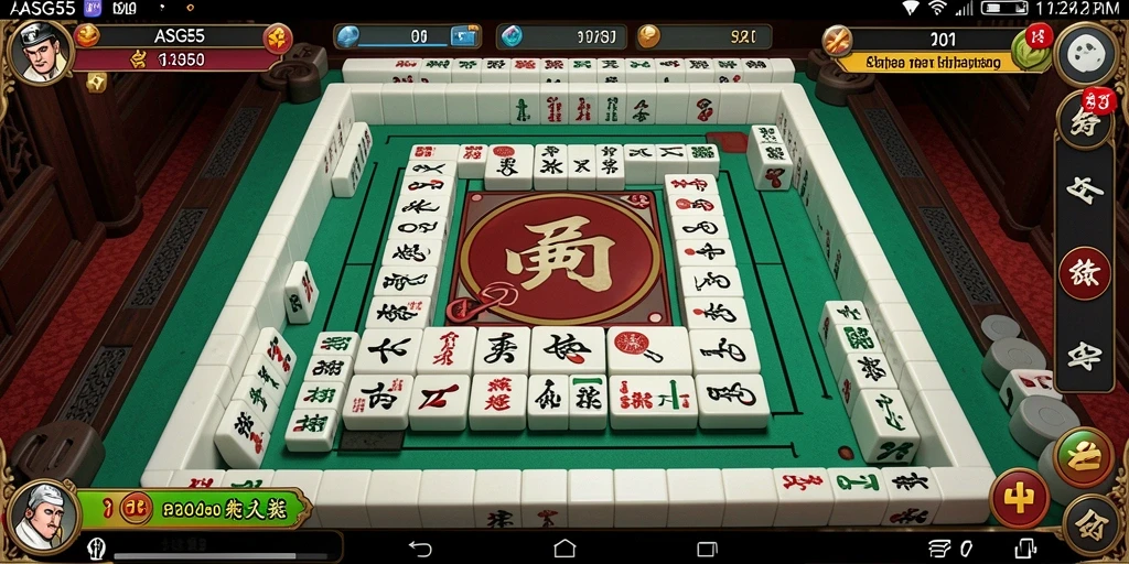 Tampilan gameplay Mahjong yang menarik dan interaktif.