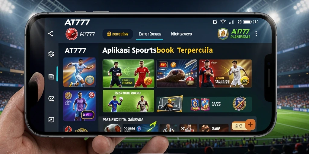Screenshot AT777 menunjukkan tampilan antarmuka taruhan olahraga yang menarik.