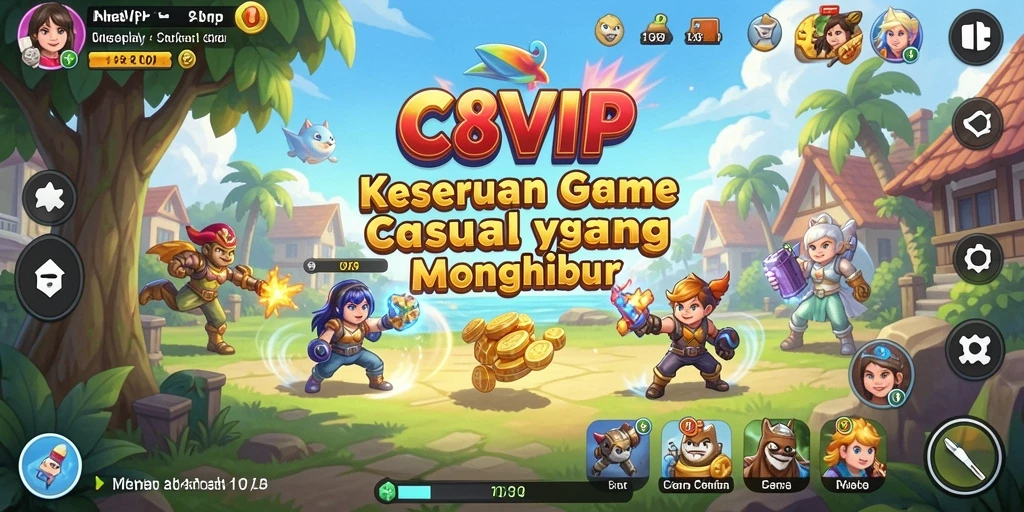 Screenshot C8VIP menampilkan momen seru dalam gameplay Casual.