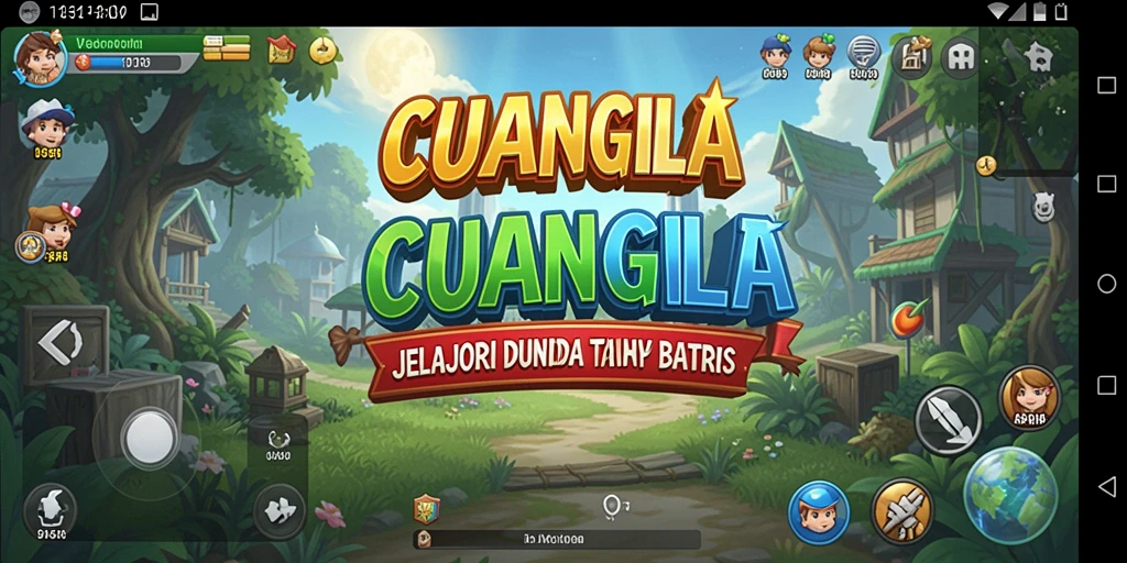 Gameplay CUANGILA menampilkan dunia terbuka yang luas dan interaktif.