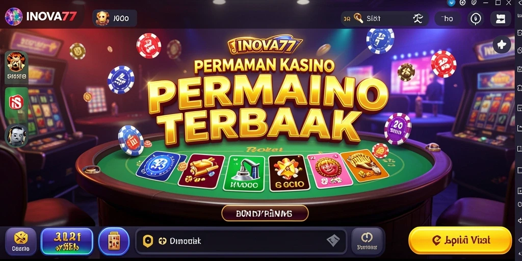 Screenshot gameplay INOVA77 yang menampilkan keseruan permainan Kasino.