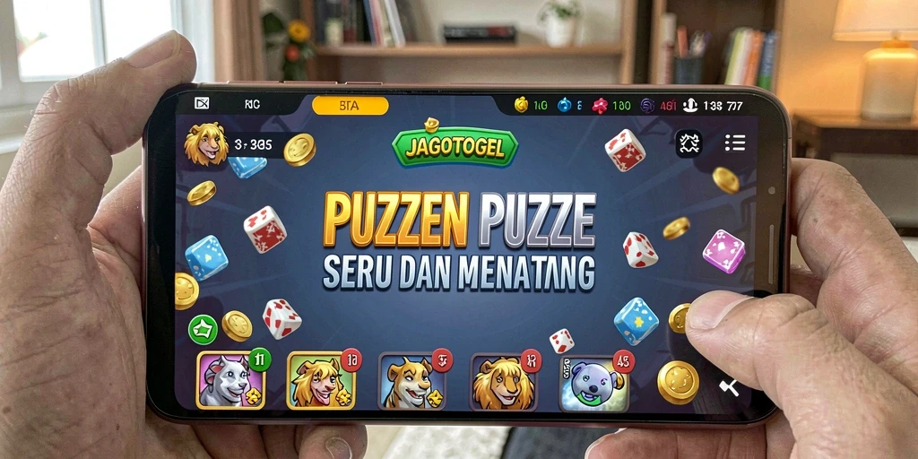 Tampilan permainan puzzle yang menantang dan menarik di JAGOTOGEL.