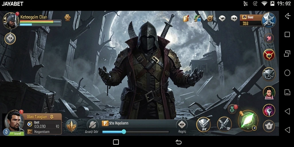 Tampak gameplay menegangkan JAYABET dengan atmosfer horor yang mencekam.