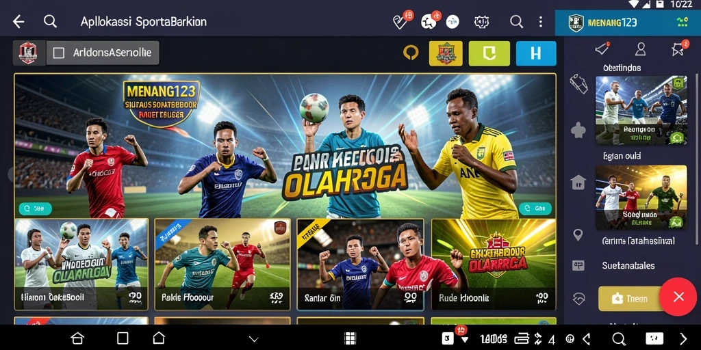 Tampilan gameplay menarik dari aplikasi Sportsbook MENANG123.