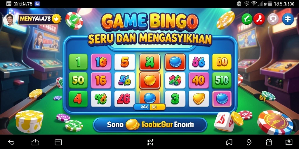Tampilan gameplay menegangkan dan menarik dari game Bingo.