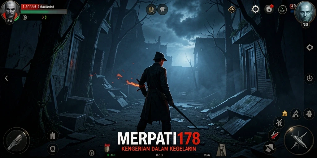Screenshot menampilkan gameplay menegangkan dari MERPATI178.