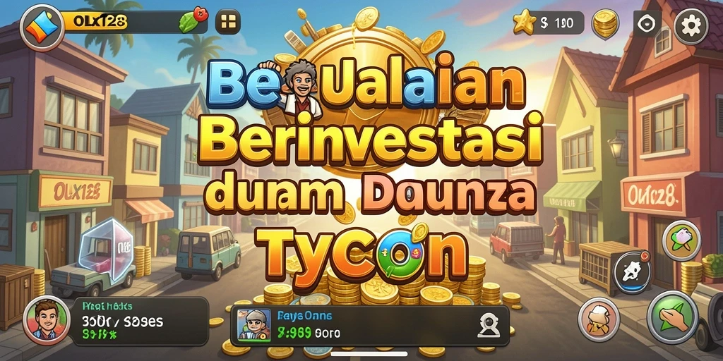 Screenshot utama OLX128 menampilkan gameplay Tycoon yang menarik.