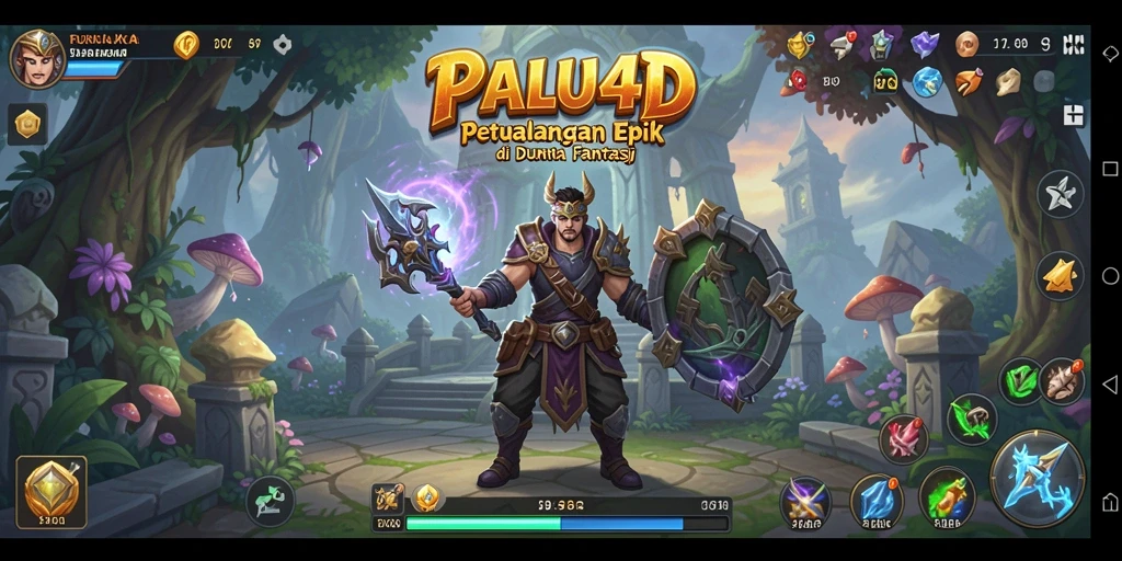 Tangkapan layar gameplay PALU4D menunjukkan aksi seru dalam pertempuran RPG.