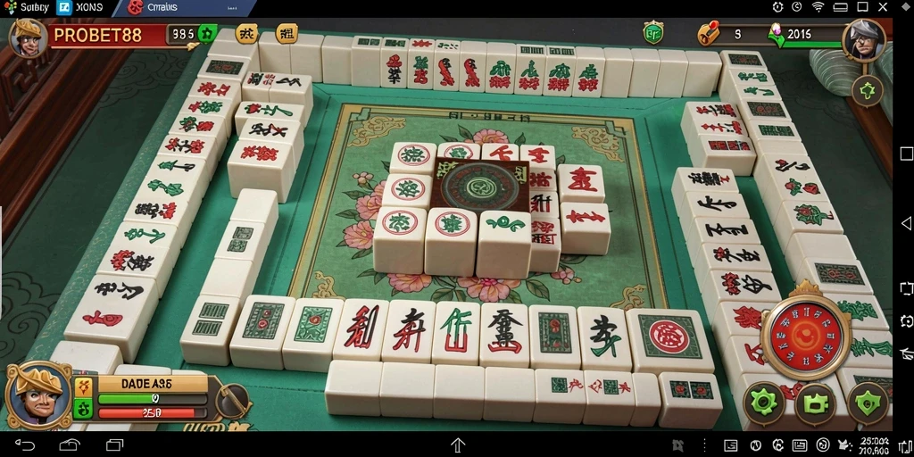 Gameplay mendebarkan Mahjong di PROBET88 dengan grafis menarik.