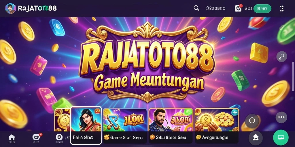 Tampilan gameplay menarik dalam RAJATOTO88 dengan berbagai pilihan slot.