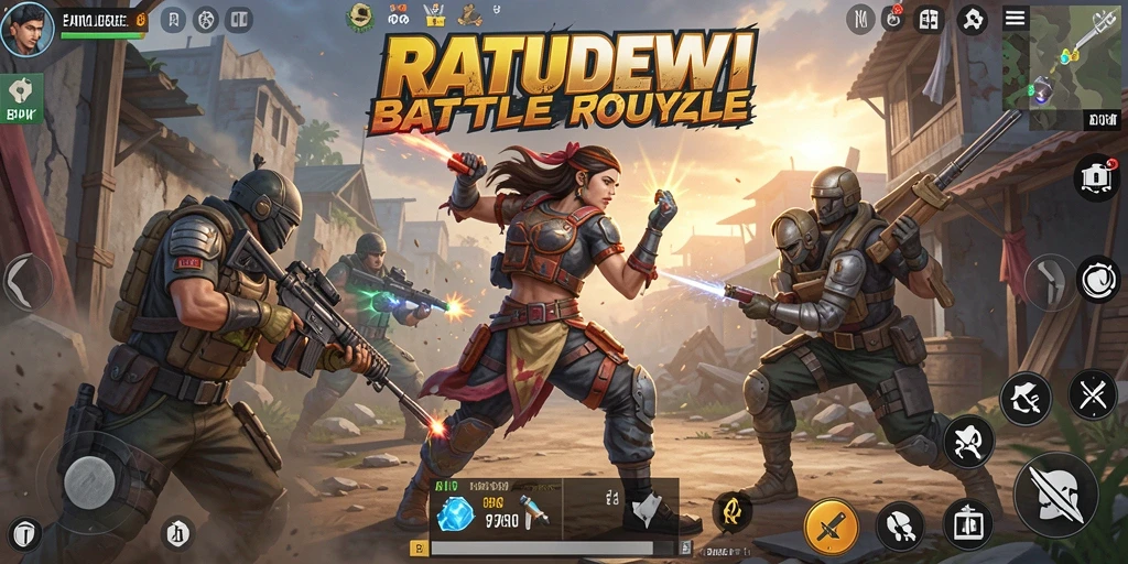 Tampilan gameplay menegangkan dari RATUDEWI yang penuh aksi.
