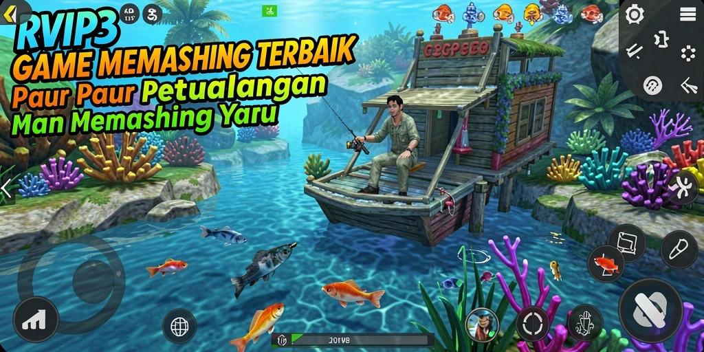 Tangkapan ikan besar dalam mendebarkan gameplay RVIP3.