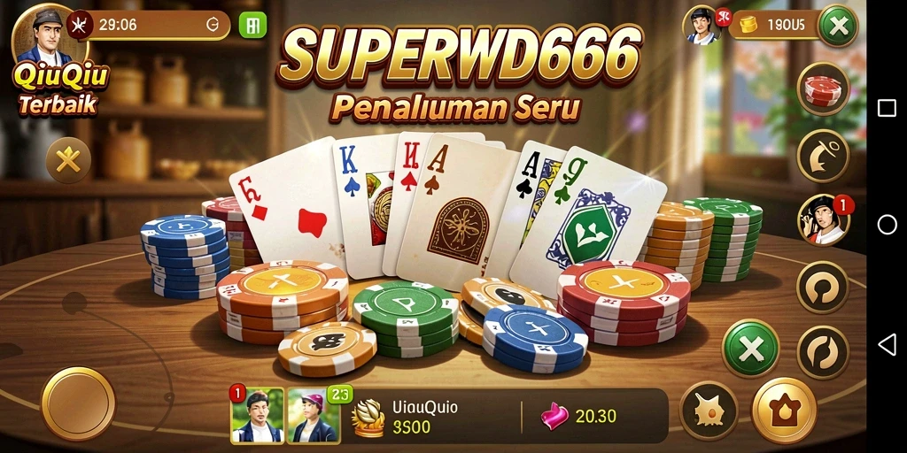 Screenshot gameplay SUPERWD666 yang menunjukkan aksi seru QiuQiu.