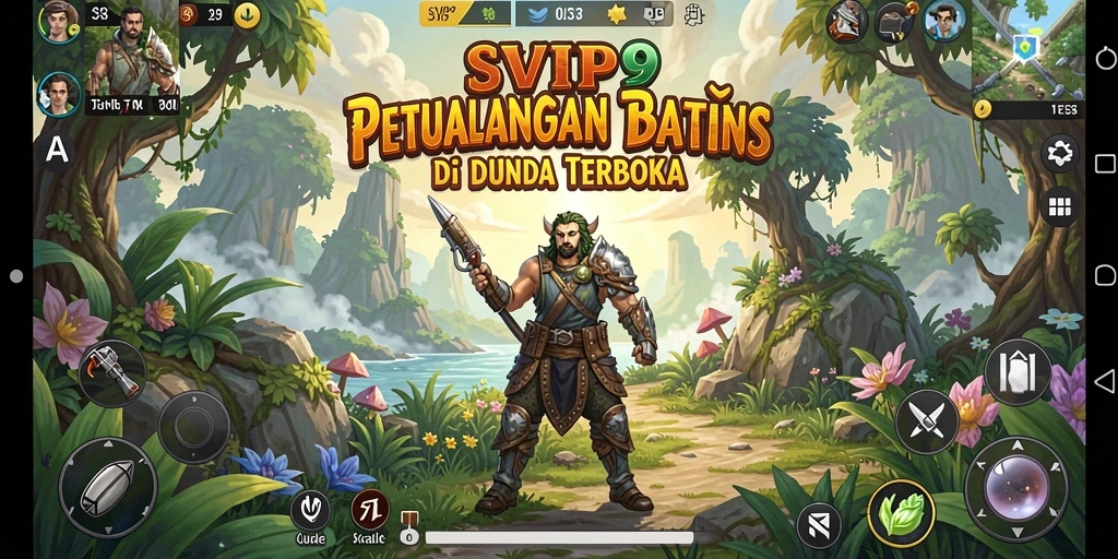 Screenshot SVIP9 menampilkan pemandangan menakjubkan dunia terbuka.